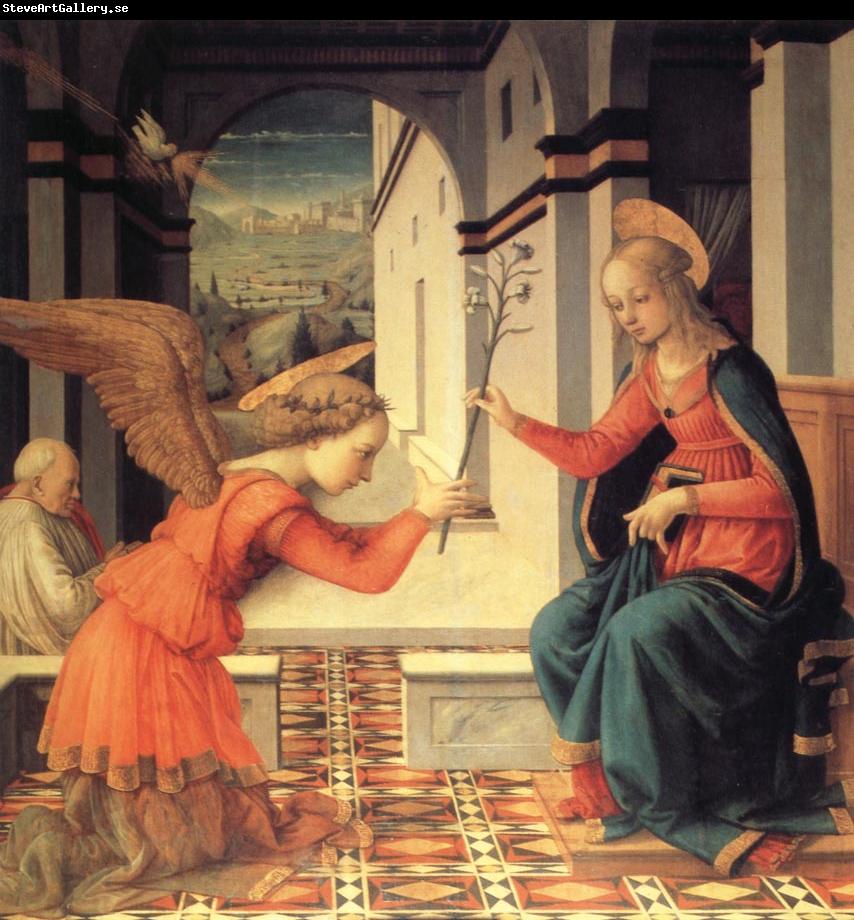 Fra Filippo Lippi The Annunciation with Donor